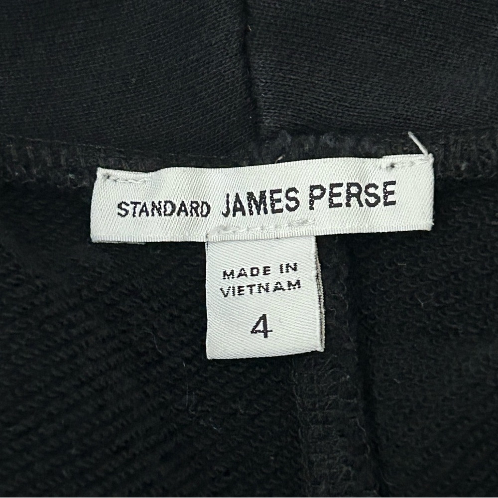 Standard James Perse Blazer Jacket‎ Womens Size 4 XL Black Shawl Collar 1 Button - Picture 3 of 13